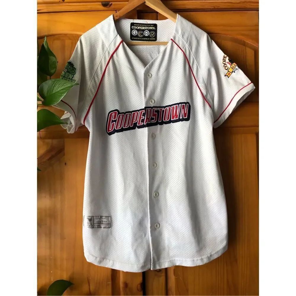 Cooperstown Gear Baseball Jersey Youth XL White #25 Mesh